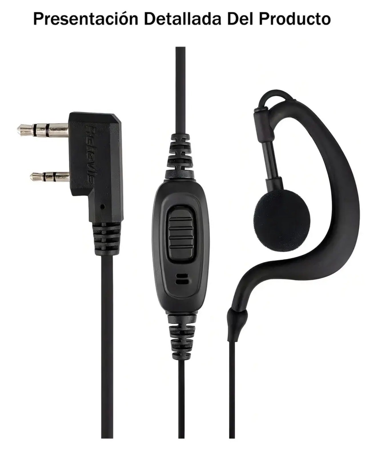 Audífonos Manos Libres Alta Calidad Radios Kenwood, Baofeng, TXPRO (10 Piezas)