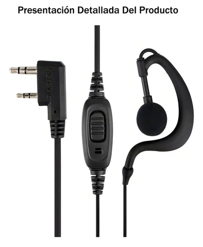 Audífonos Manos Libres Alta Calidad Radios Kenwood, Baofeng, TXPRO (10 Piezas)