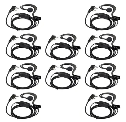 Audífonos Manos Libres Alta Calidad Radios Kenwood, Baofeng, TXPRO (10 Piezas)