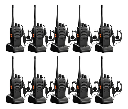 KIT 10 RADIOS BAOFENG UHF 16CH