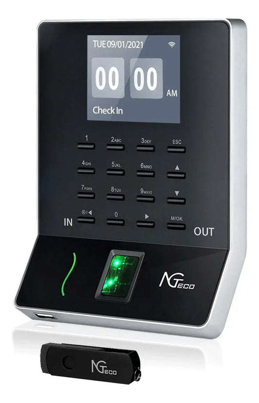 RELOJ CHECADOR HUELLA CON APP WIFI