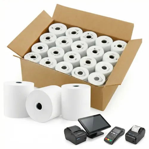 CAJA ROLLOS TERMICOS 80X70MM 50 ROLLOS