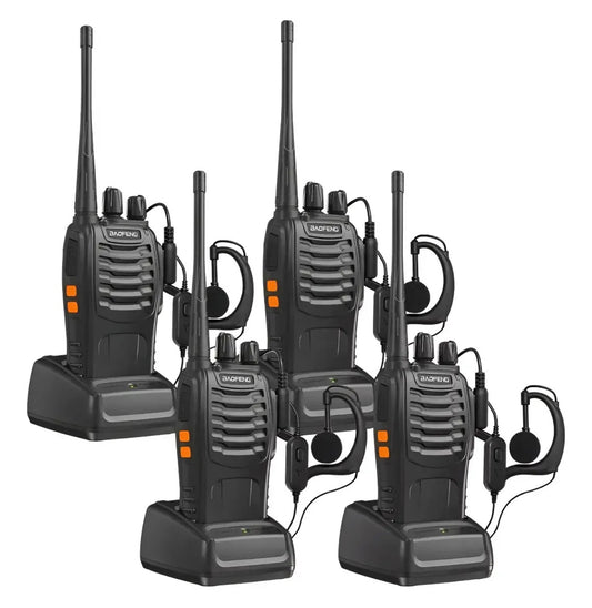 4 RADIOS BAOFENG UHF 5KM PRIVADOS
