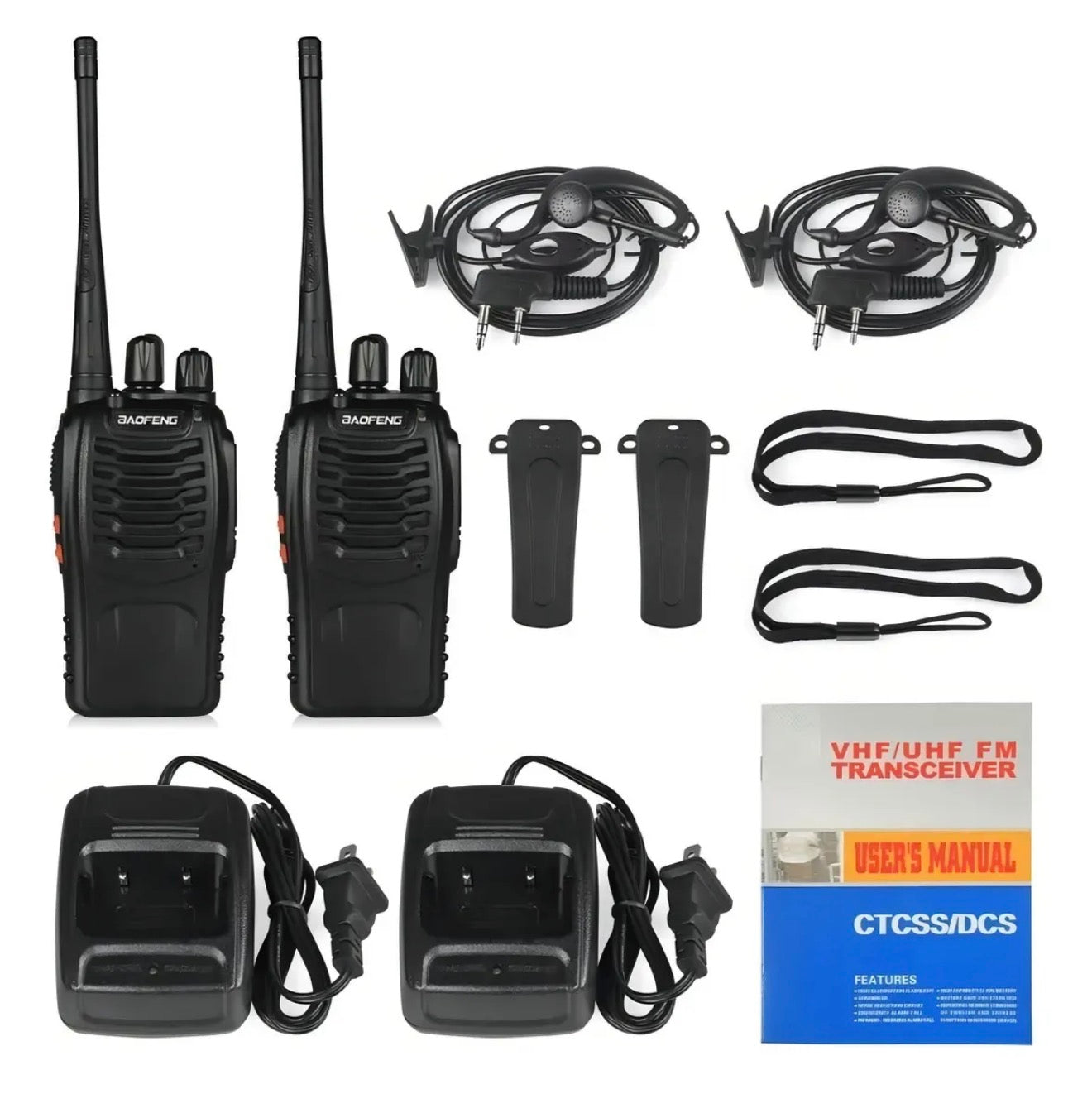 2 RADIOS BAOFENG UHF 5KM